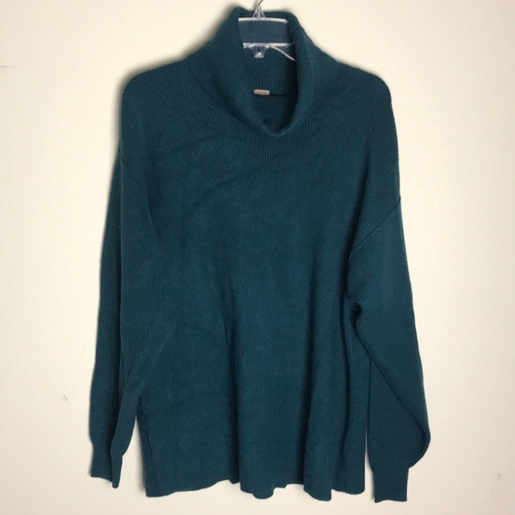 Free People Softly Structured Knit Tunic Deep Jade - Picture 10 of 13